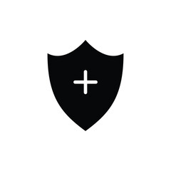 Antivirus vector icon. Anti virus flat sign design. Shield symbol pictogram. Protection shield icon. Guard sign. Defence sign. UX UI icon