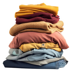 PNG Stack of clothes coathanger outerwear variation