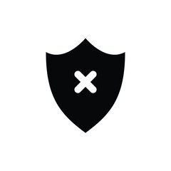 Antivirus vector icon. Anti virus flat sign design. Shield symbol pictogram. Protection shield icon. Guard sign. Defence sign. UX UI icon