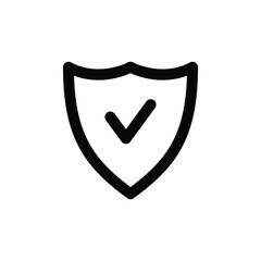 Antivirus vector icon. Anti virus flat sign design. Shield symbol pictogram. Protection shield icon. Guard sign. Defence sign. UX UI icon