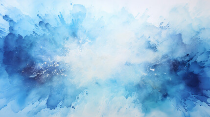 Hand painted watercolor sky and clouds, abstract watercolor background, illustration