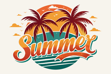 Fototapeta na wymiar text--summer-vibes--poster-for-t-shirt-print-vector illustration