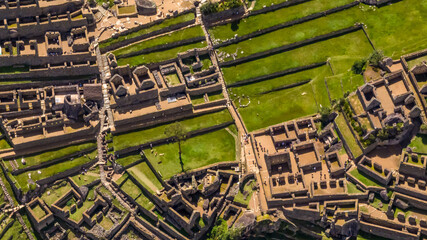Machu Picchu, Peru. Aerial view
