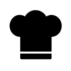 Chef Hat icon vector graphics element silhouette food sign symbol illustration on a Transparent Background
