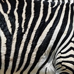 Zebra Skin Patterns - Exquisite Natural Beauty Captured in Close-Up Photography for Background...