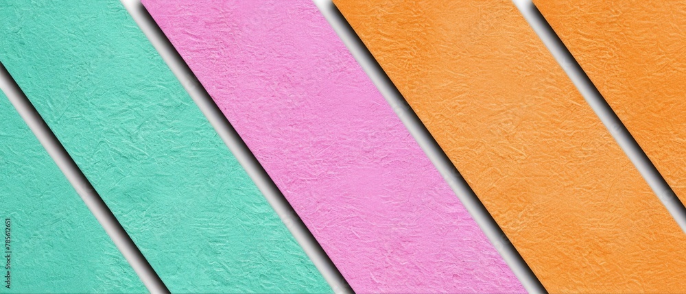 Fototapete abstract texture colorful background banner panorama long with 3d striped stripes geometric gradient