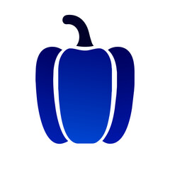 Pepper icon vector graphics element silhouette sign symbol illustration on a Transparent Background