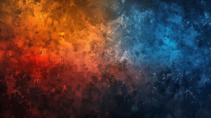 vibrant grunge grainy background with blue orange red and black gradient abstract texture