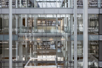 Glass business building