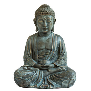 Buddha on transparent background.