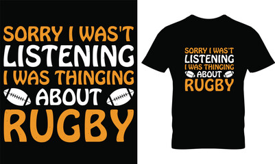 Rugby t-shirt design vector.