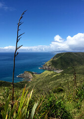Sea landscape with blue sky