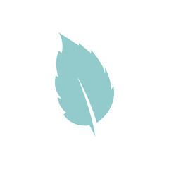 Mint leaf logo vector template symbol design