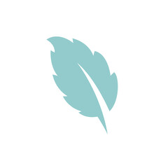 Mint leaf logo vector template symbol design - obrazy, fototapety, plakaty