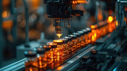 Robotic arm in lab adjusting components autonomously, decision-making based on real-time data without human commands. Sovereign AI-driven robotic arm operates without human input. Advanced automation.