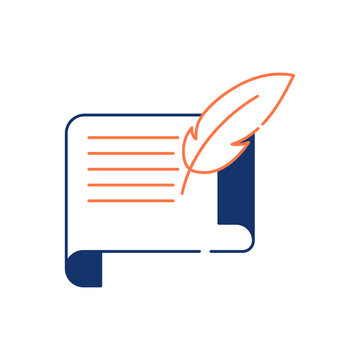 recommend clip art: feather paper icon