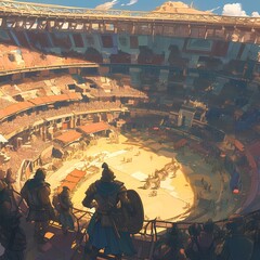 Majestic Ancient Roman Arena - Spectator's Eye View