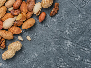Background of mixed nuts