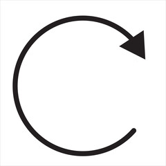Repeat arrow button, refresh icon, circle arrow, rotation sign. 11:11