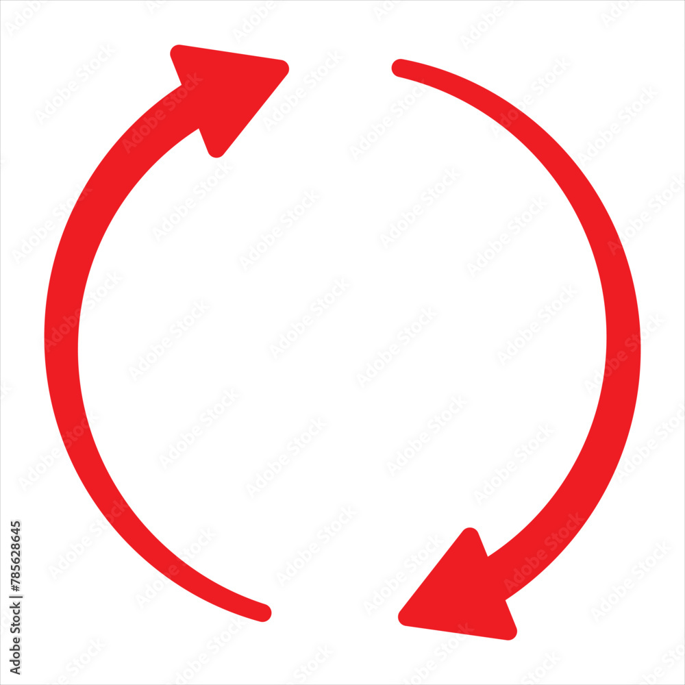 Poster circle arrow icons. recycling icon. circular arrows. refresh and reload arrow icon. arrows flat sign