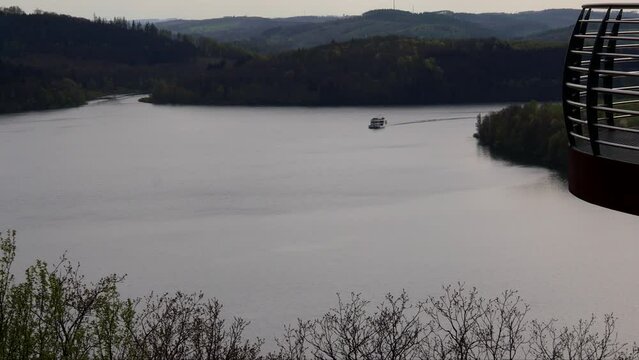 the bigge lake in germany in spring 4k 25fps video