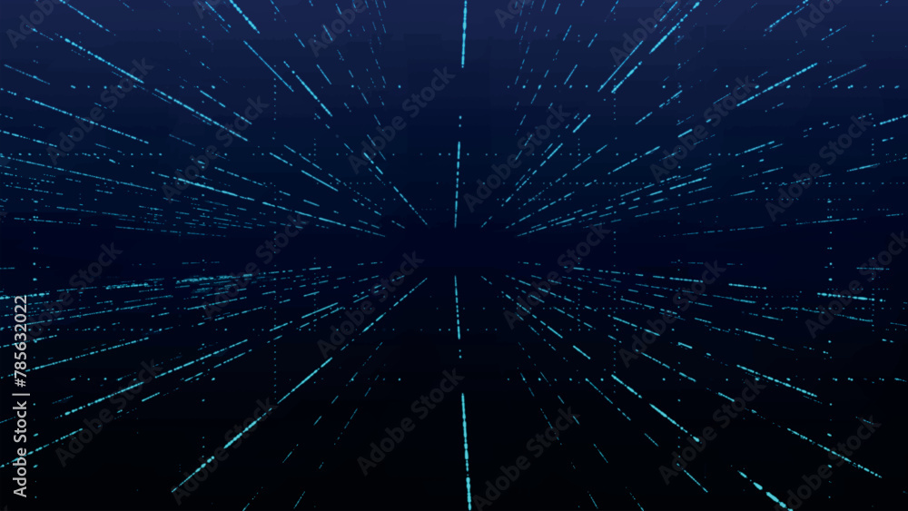Poster abstract digital background. big data visualization. data flow information. concept of digital commu