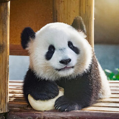 Fototapeta premium 아기 팬더