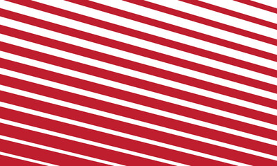 top view of white and red striped surface for background