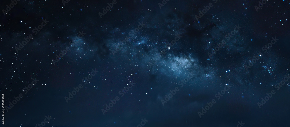 Wall mural dark night sky with stars