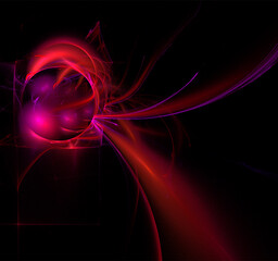 red purple abstract pattern on a black background, wallpaper, design