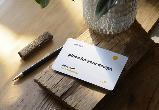 Identity Personal Card Mockup 01 Generative AI