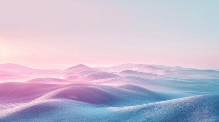 A tranquil setting with cards drifting in the breeze, mingling with pastel hills in shades of mauve, dusty rose, and soft blue-gray, reflecting life's unpredictability.