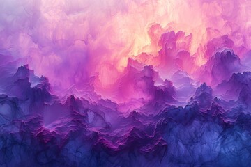 A celestial racer speeds through a deep periwinkle and soft lilac universe, with thunder rolling overhead. Abstract nursery book canvas with watercolor dream-like quality. - obrazy, fototapety, plakaty