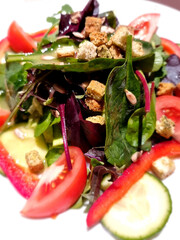 fresh and healthy vegetarian salad