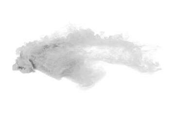 Smoke car burnout on transparent background