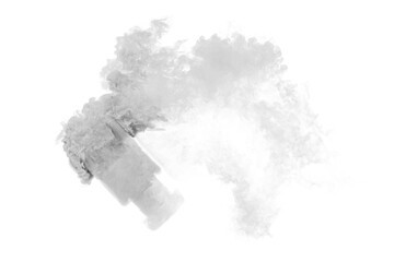Smoke car burnout on transparent background © Totomonk