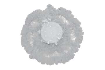 Dry ice smoke with podiums on transparent background