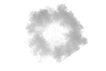 Smoke shockwave on transparent background