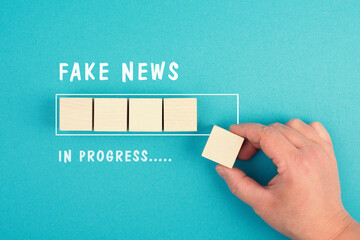 Fake News in progress, facts and propaganda, conspiracy theory concept, media and manipulation,...