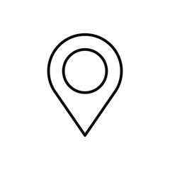 Destination point vector icon. Location in map tag flat sign design. Navigation icon. Position mark sign. Geo location point icon. Geolocation flat symbol pictogram. UX UI location icon