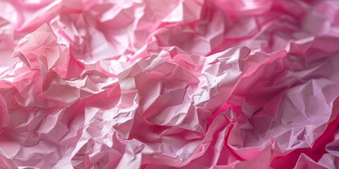 Crumpled Pink Paper Texture Background for Creative Design