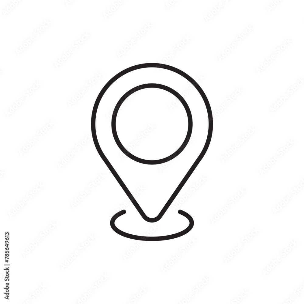 Aufkleber destination point vector icon. location in map tag flat sign design. navigation icon. position mark 