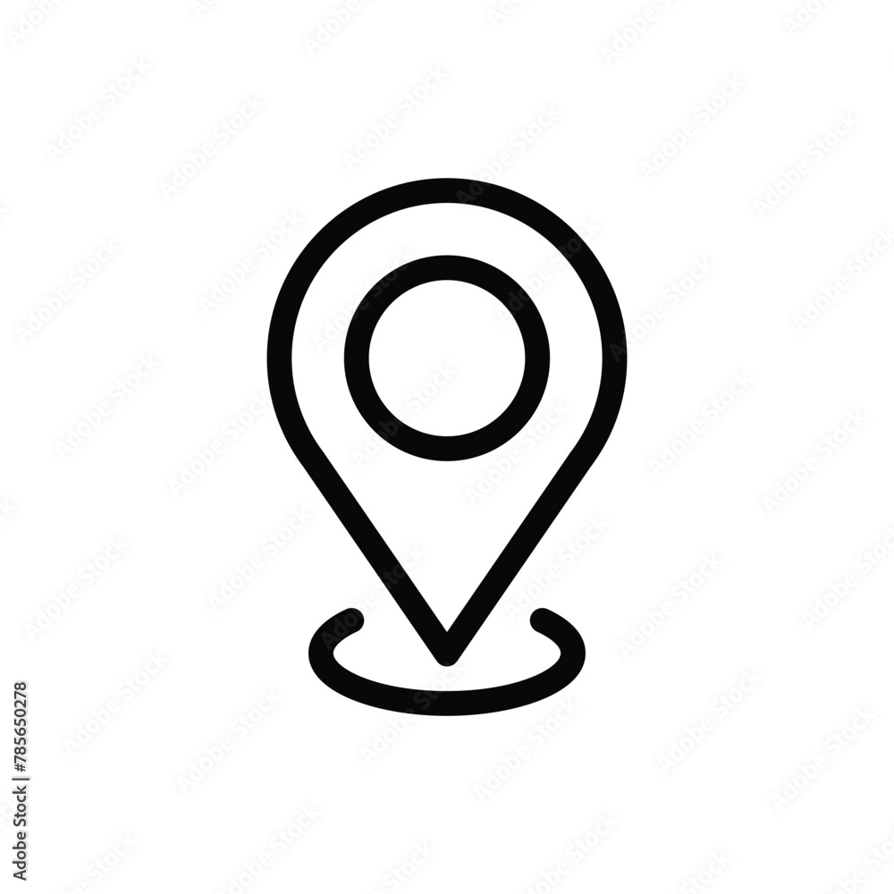 Aufkleber destination point vector icon. location in map tag flat sign design. navigation icon. position mark 