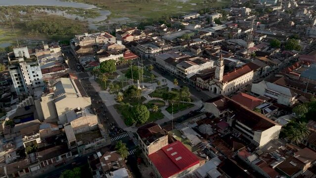 aerial view place city Iquitos