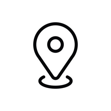 Destination point vector icon. Location in map tag flat sign design. Navigation icon. Position mark sign. Geo location point icon. Geolocation flat symbol pictogram. UX UI location icon