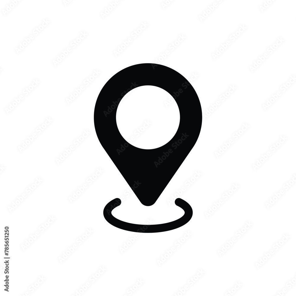 Aufkleber destination point vector icon. location in map tag flat sign design. navigation icon. position mark 