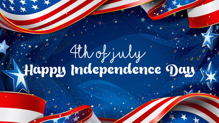 4th of July independence day poster