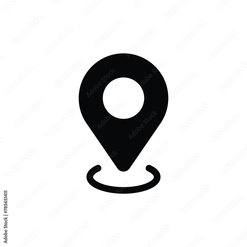 Aufkleber destination point vector icon. location in map tag flat sign design. navigation icon. position mark 