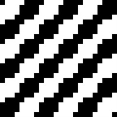 Zigzag lines background. Seamless pattern. Diagonal stripes ornament. Jagged stripes motif. Curves image. Wavy figures backdrop. Digital paper, textile print, web design, abstract vector illustration - 785652459