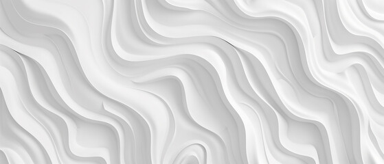 Abstract white minimal wave patterns background. Cover, banner, flyer